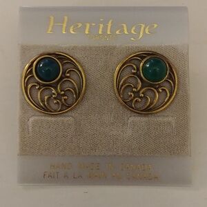 Heritage Toronto Vintage Earrings Hand Made in Canada Pierced